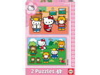 Zobrazit detail zboží: Puzzle Hello Kitty, dva motivy, 48 dílků (Puzzle)